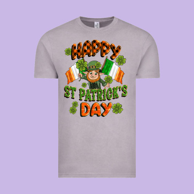 Happy St Patricks Day Vintage Tee Designed By Cowgirlartshop