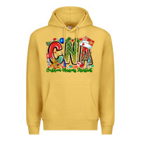 Antique Gold Christmas CNA Premium Hoodie - CowhideDigitalArt