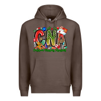 Coffee Christmas CNA Premium Hoodie - CowhideDigitalArt
