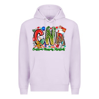 Lilac Christmas CNA Premium Hoodie - CowhideDigitalArt
