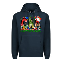 Navy Christmas CNA Premium Hoodie - CowhideDigitalArt