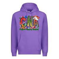Purple Christmas CNA Premium Hoodie - CowhideDigitalArt