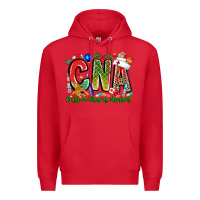 Red Christmas CNA Premium Hoodie - CowhideDigitalArt
