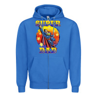 True Royal super dad Zipper Hoodie - BarkalooDesign