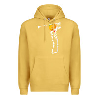 Antique Gold Golf Skeleton Pumpkin Halloween Shirt Premium Hoodie - maiPhamDesign