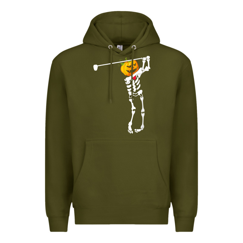 Golf Skeleton Pumpkin Halloween Shirt Premium Hoodie by maiPhamDesign | Teevron
