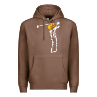 Chestnut Golf Skeleton Pumpkin Halloween Shirt Premium Hoodie - maiPhamDesign