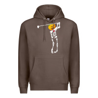 Coffee Golf Skeleton Pumpkin Halloween Shirt Premium Hoodie - maiPhamDesign