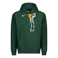 Sports Green Golf Skeleton Pumpkin Halloween Shirt Premium Hoodie - maiPhamDesign