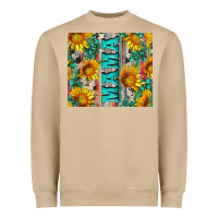 Mama Wıth Sunflowers And Gemstone Heavyweight Sweatshirt | Teevron