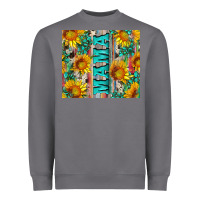 Storm mama wıth sunflowers and gemstone Heavyweight Sweatshirt - Artiststas
