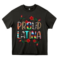 Asphalt Proud Latina Heavy Core Tee - texasbilliewilder
