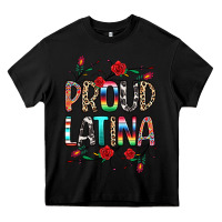 Black Proud Latina Heavy Core Tee - texasbilliewilder