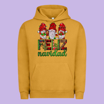 Feliz Navidad Gnomies Urban Hoodie Designed By Jahusdesignshop