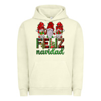 Pigment Pistachio feliz navidad gnomies Urban Hoodie - JahusDesignShop