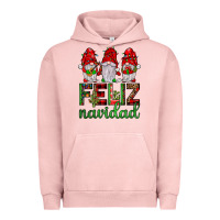 Pigment Salmon feliz navidad gnomies Urban Hoodie - JahusDesignShop