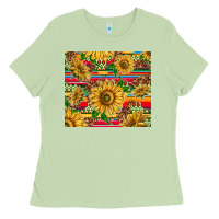 Matcha mexican sunflowers Ladies Tee - TumblerDesignByShophia