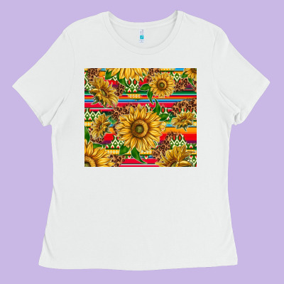 Mexican Sunflowers Ladies Tee Designed By Tumblerdesignbyshophia