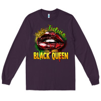 Plum Future black queen Long Sleeve Tee - FaDigitalArtStudio