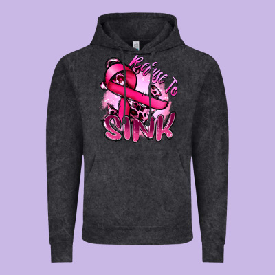 Refuse To Sink Cancer Vintage Hoodie Designed By Fadigitalartstudio