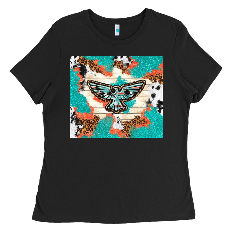 Freebird With Leopard And Cowhide Pattern Ladies Tee by TumblerDesignByShophia | Teevron
