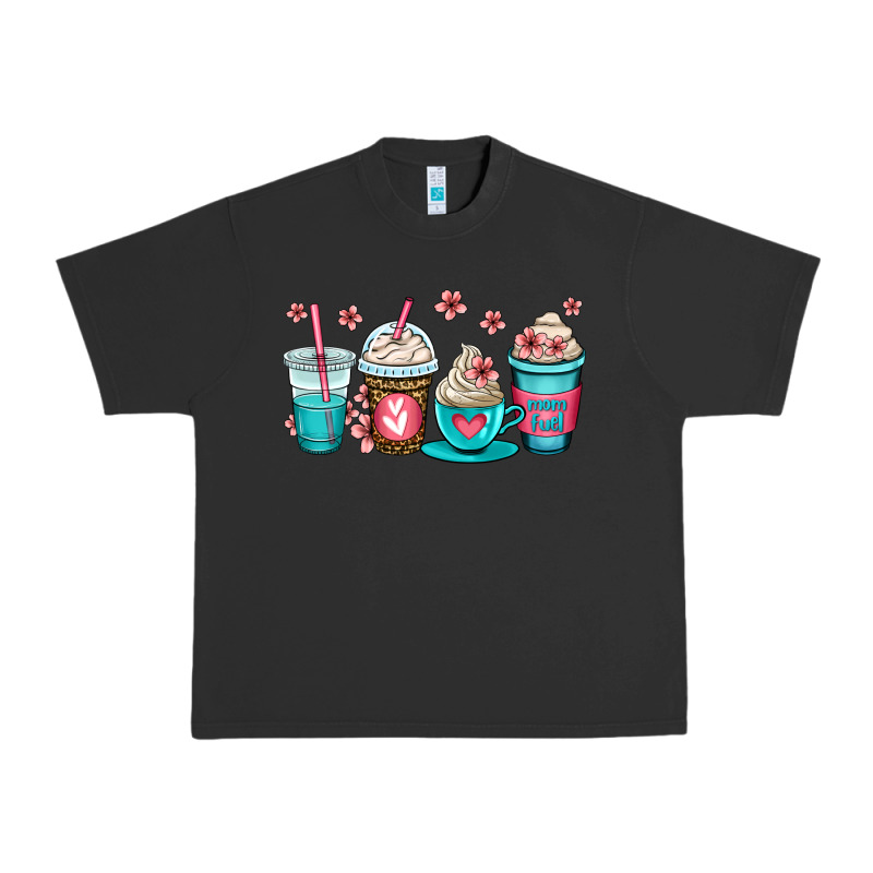 Mom Fuel Coffee Cups Urban Heavy Tee by OliviaCreatesArt | Teevron