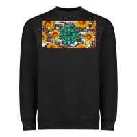Black gemtone and sunflowers license plate Heavyweight Sweatshirt - Artiststas