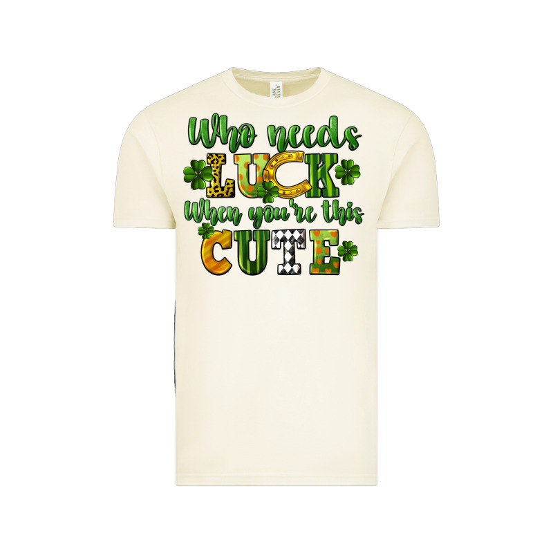 Who Needs Luck When You're This Cute St. Patrick's Vintage Tee by CowGirlArtShop | Teevron