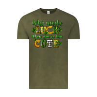 Vintage Olive Who needs luck when you're this cute St. Patrick's Vintage Tee - CowGirlArtShop
