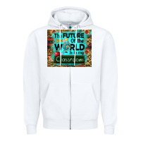White the future of the world is in my classroom mousepad Zipper Hoodie - BarkalooDesign