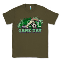 Army Green Game day soccer Classic Tee - HowdyJamesFarm