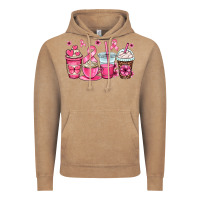 Vintage Coffee breast cancer coffee cups Vintage Hoodie - OliviaCreatesArt