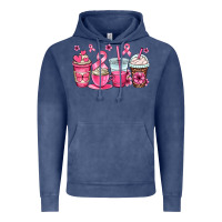 Vintage Denim breast cancer coffee cups Vintage Hoodie - OliviaCreatesArt