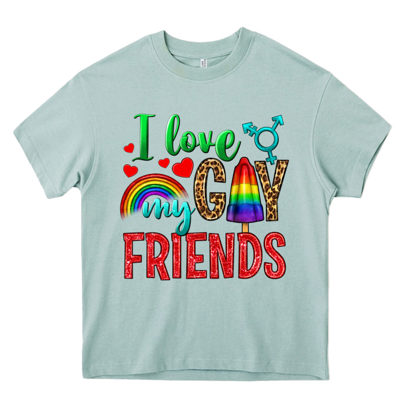 I Love My Gay Friends Heavy Core Tee by NancyCooperArtShop | Teevron