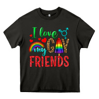 Asphalt I love my gay friends Heavy Core Tee - NancyCooperArtShop