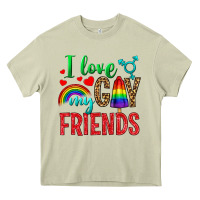 Mossy I love my gay friends Heavy Core Tee - NancyCooperArtShop