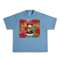 Pebble Blue Mexican girl Urban Heavy Tee - RanaPortraitStore