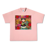 Salmon Mexican girl Urban Heavy Tee - RanaPortraitStore