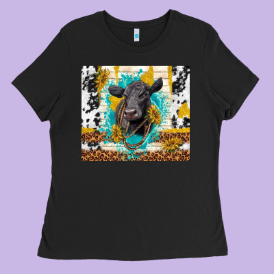 Black Angus Ladies Tee Designed By Tumblerdesignbyshophia