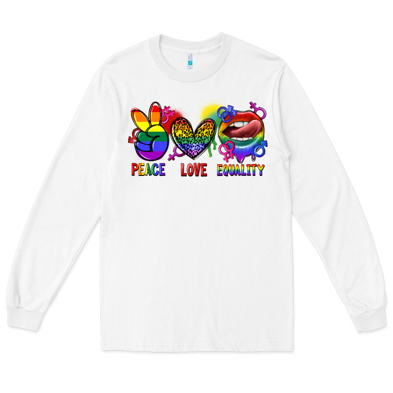 Peace Love Equality Long Sleeve Tee by FaDigitalArtStudio | Teevron