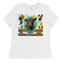 White black angus Ladies Tee - TumblerDesignByShophia