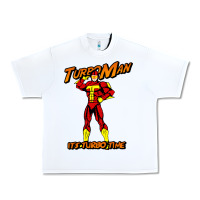 White turbo man Urban Heavy Tee - maiPhamDesign
