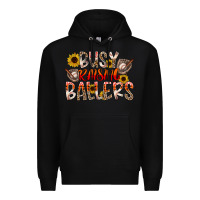 Black Busy Raising Ballers Premium Hoodie - CowhideDigitalArt