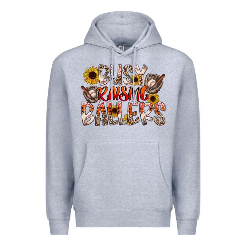 Busy Raising Ballers Premium Hoodie by CowhideDigitalArt | Teevron