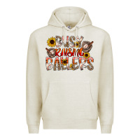 Oatmeal Heather Busy Raising Ballers Premium Hoodie - CowhideDigitalArt