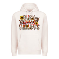 Pale Pink Busy Raising Ballers Premium Hoodie - CowhideDigitalArt