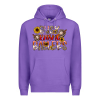 Purple Busy Raising Ballers Premium Hoodie - CowhideDigitalArt