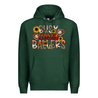 Sports Green Busy Raising Ballers Premium Hoodie - CowhideDigitalArt