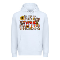 White Busy Raising Ballers Premium Hoodie - CowhideDigitalArt