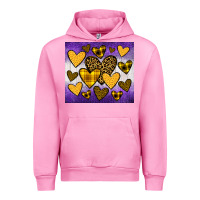 Fuchsia Pink lakers hearts Urban Hoodie - JahusDesignShop